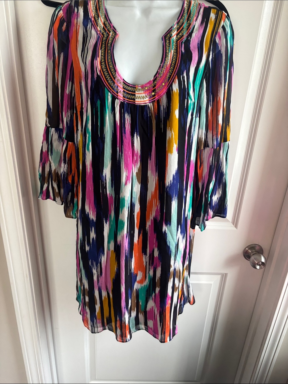 Classy Bohemian Trina Turk dress - Like New! Sz Small
